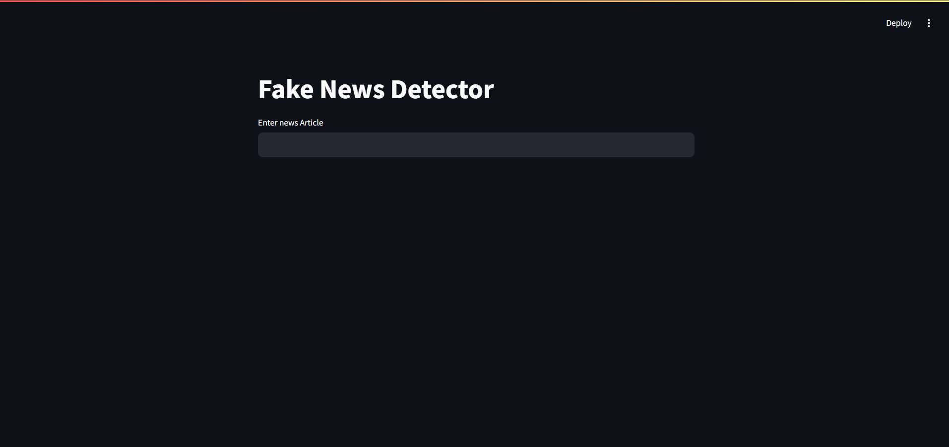 Fake News Detection